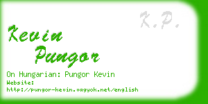 kevin pungor business card